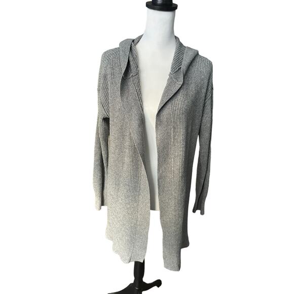 Offline Aerie Medium Hooded Cardigan Gray Medium - Picture 1 of 3